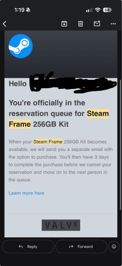 Steam frame 256gb - will be buying accessories and replacement kit as well