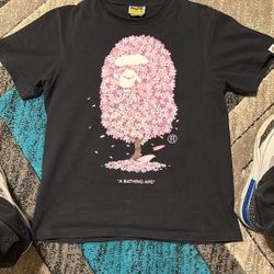 bape t shirt cherry blossom 