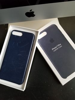 Iphone 7 plus leather case