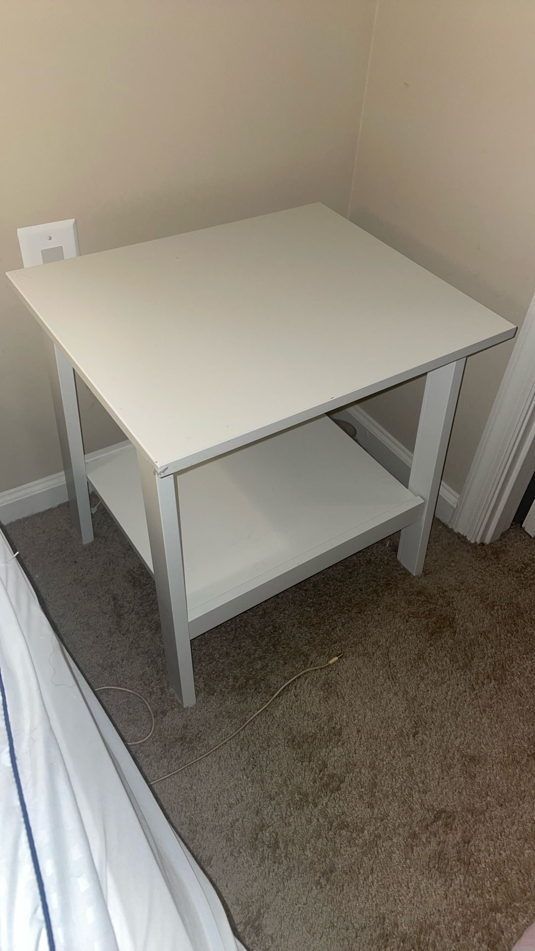 IKEA White End Table