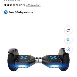 Hover-1 Ranger Pro Electric Self-Balancing Hoverboard for Teens, 10” Tires, 9 mph Max Speed, Black