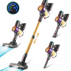 Moolan V3 PRO Cordless LED Home Vacuum Yellow