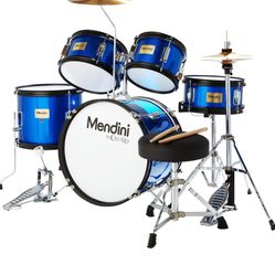 Mendini By Cecilio Drum Set Blue