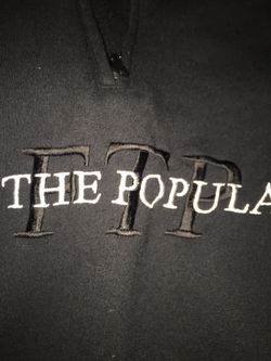 FTP x Champion black quarter zip
