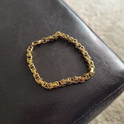 Men's Gold Link Bracelet