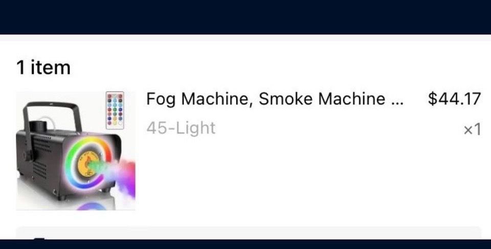 Fog machine