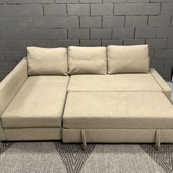 Tan IKEA FRIHETEN Sleeper Sofa 