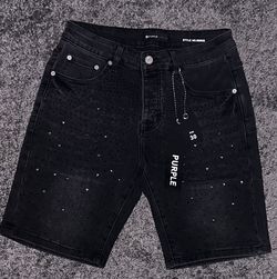 Black Purple Brand Denim Jorts Brand New Size 30
