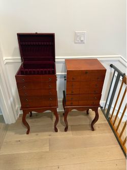 Vintage silverware cabinet