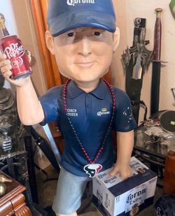 CORONA BEER 4FT TALL COACH JON GRUDEN BOBBLEHEAD NODDER FOOTBALL JOHN TAMPA BAY