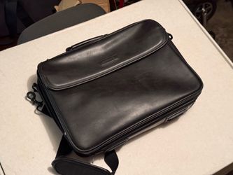 Leather briefcase or laptop bag