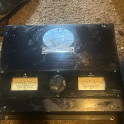 RARE Old School Clif Designs CD600A Power Amplifier - Dual VU Meters - Tested & Working