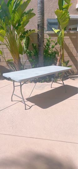 6-Foot Folding Table – $15
