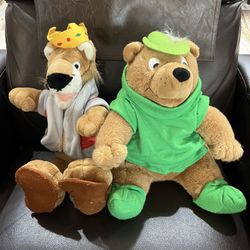 Disney Robin Hood,  Little John & Prince John Plush New With Tags Lot 1990’s 