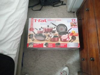 T-Fal Symply Cook Pot An Pan Set 17 Pcs