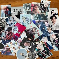 BTS photocards and photos