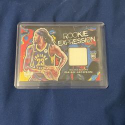 2021 Court Kings Rookie Expression #REM-ISJ Isaiah Jackson