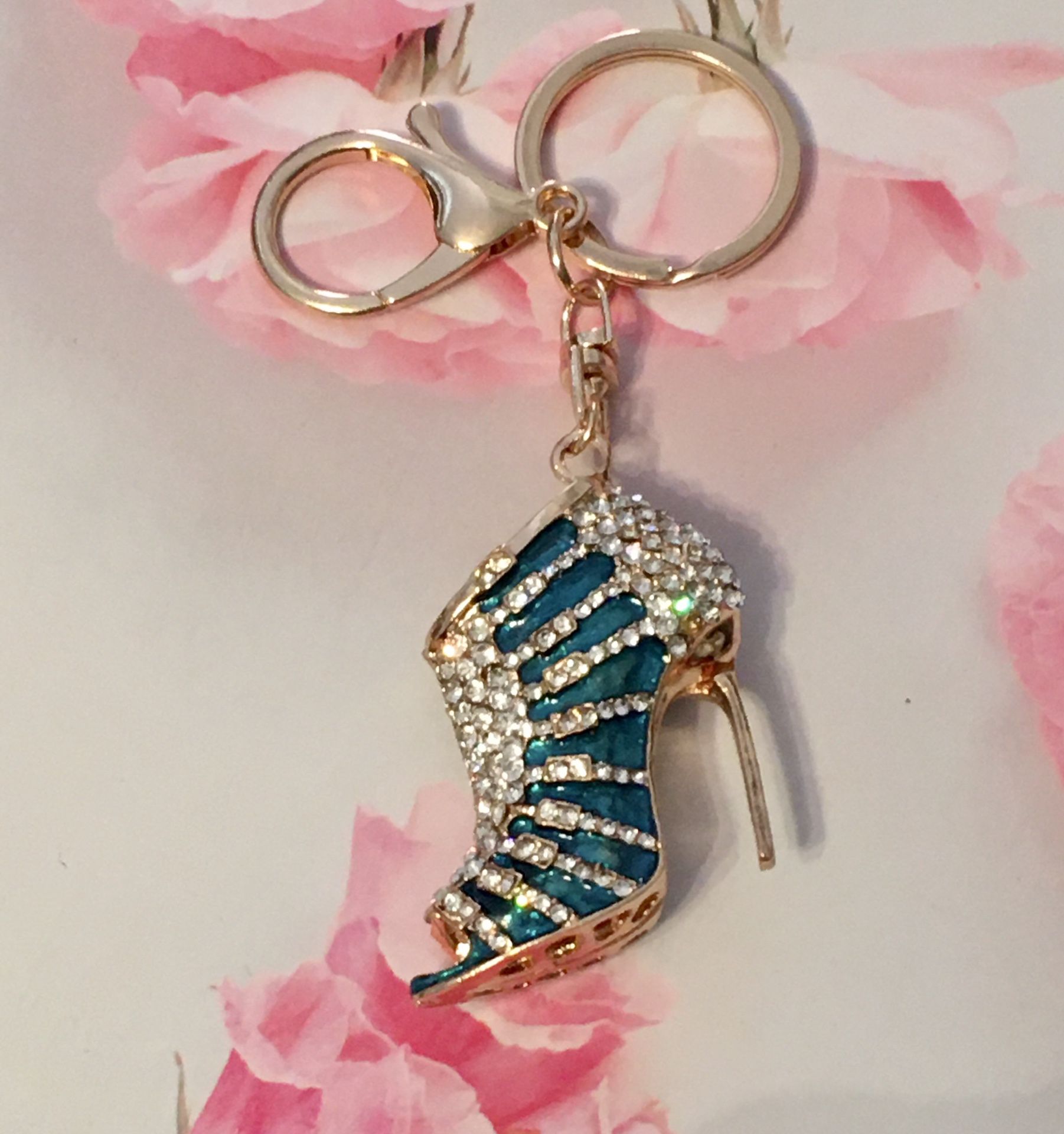 Turquoise Stiletto Keychain