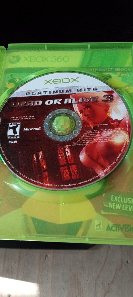 Dead Or Alive 3 Xbox Game 