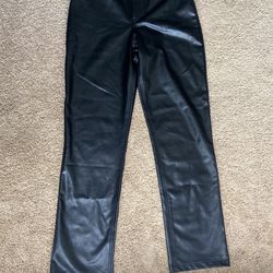 Vegan Leather Abercrombie And Fitch Long Pants