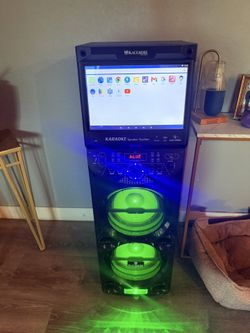 Blackmore BLS5217BT 2 10'' RGB Party Speaker Pro Audio Karaoke System 14'' LCD