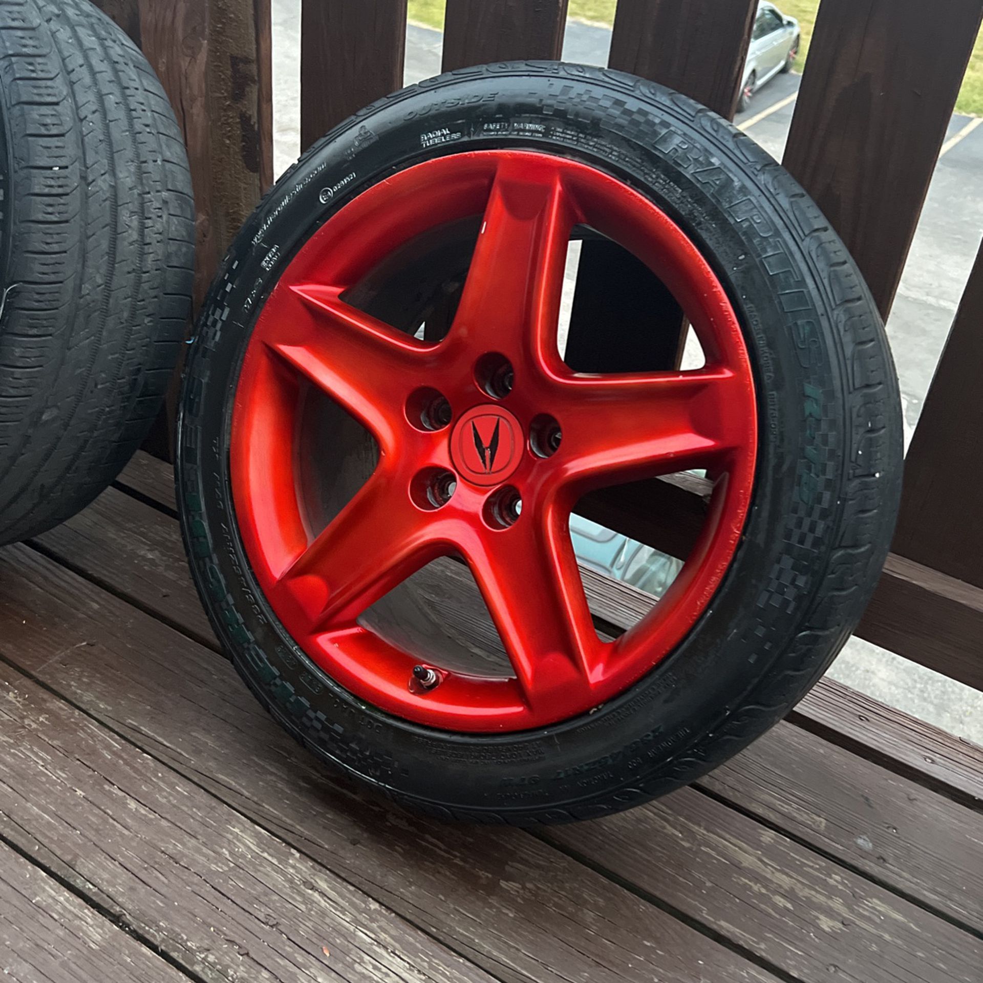 17inch Candy Red Rims