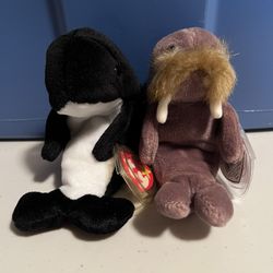 NWT TY Beanie Babies Waves & Jolly