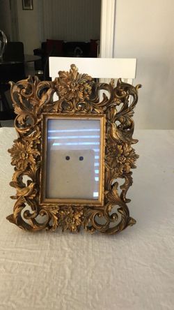 Gold Ornate Floral Picture Frame  #187#4