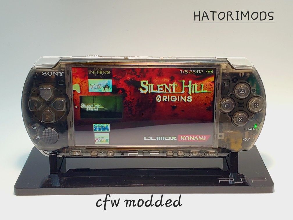 Psp 3000 Clear Black Mod 3k+ Fully Loaded 128gb