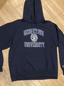 Georgetown University Vintage Champion Hoodie Size Large