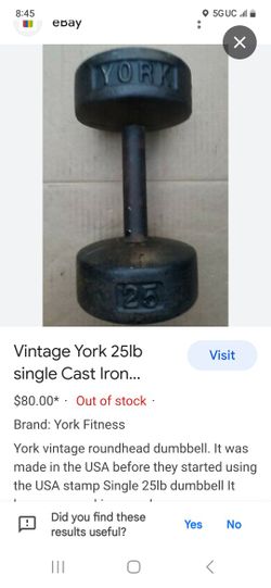 Two Iron 25 Lbs Weights 