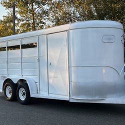 1996 Horse Trailer 3-Slant Bumper Pull 