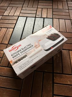 Electric Knife Sharpener for 20-Degree Knifes, Diamond Abrasive Sharpening for Straight Edge Chef Knives, Ceramic Hone for Chef Knives, Serrated Knive