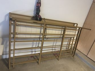 White & Gold King Size Bed Frame With Drawers