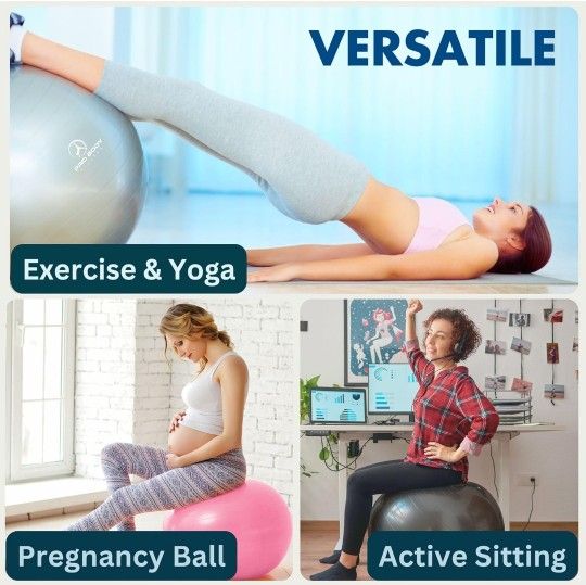 ProBody Exercise, Yoga Ball,  Stability, Fitness, Balance, Workout Ball