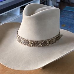 100x Jackson Hole Custom Cowboy Hat 7 3/8 Beige/Sand (read description) Rands