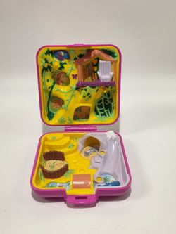 Vintage 1989 Bluebird Polly Pocket WILD ZOO WORLD Compact Only