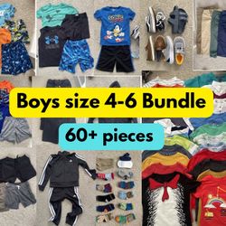Boys Size 4–6 Clothing & Shoes Bundle – Under Armour, Nike, Vans – 60+ Pieces
