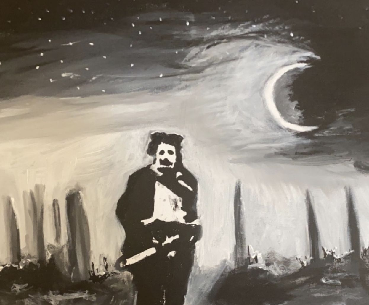 Leatherface Canvas Painting 