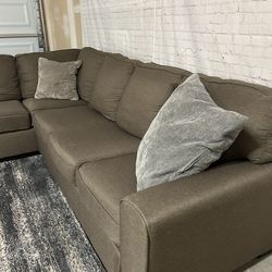 Brown 2pc Ashley Furniture Sectional (Delivery Available)