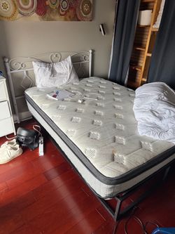 Mattress and headboard