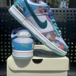Nike Dunk Low SB Futura 10.5 New DS Travis Gamma