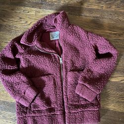 Levi’s Zip Up Sherpa Sweater Size Small 