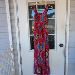 Win Win pleated maxi dress Sz S/M
