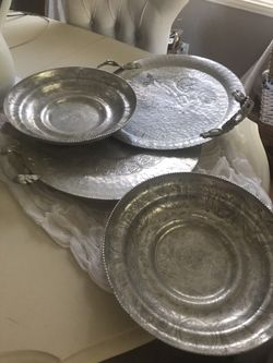Tim/ Metal Serving Platters