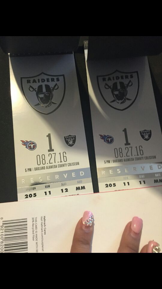 Raiders tickets