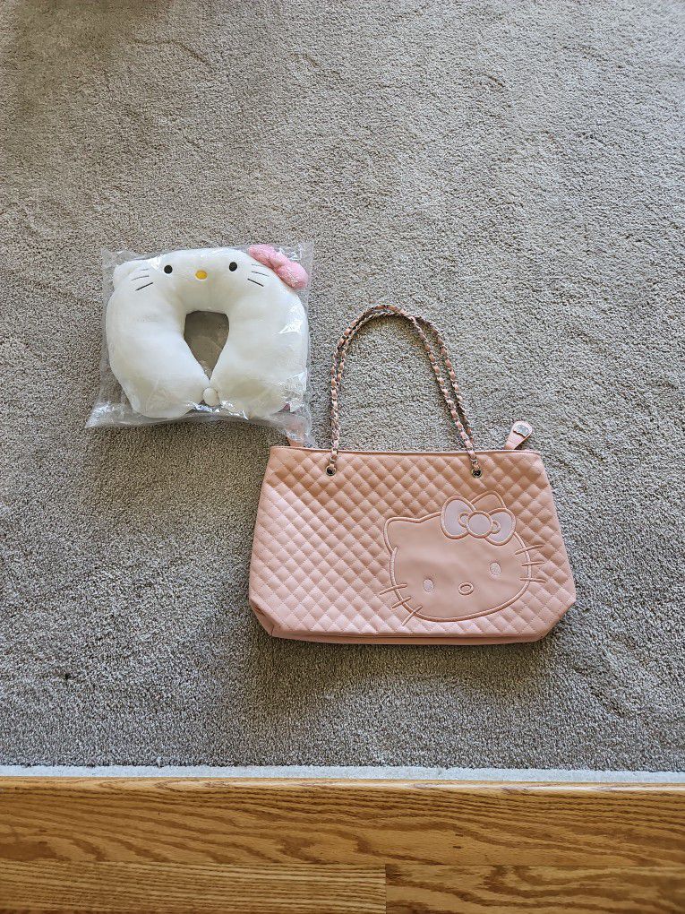 Hello Kitty Purse & Neck Pillow