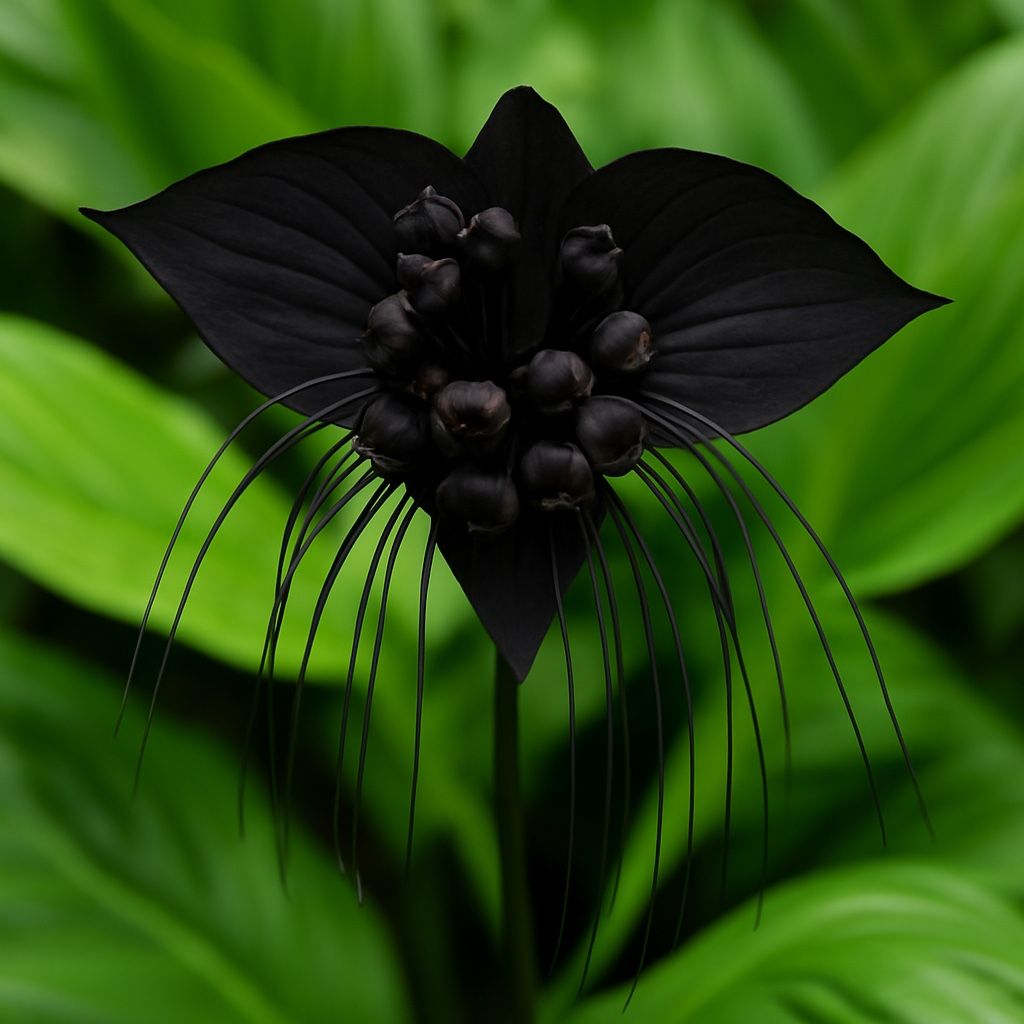 🖤🌿 Black Bat Plant (Tacca chantrieri) – Rare. Mysterious. Stunning. 🌿🖤