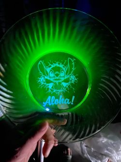 Stitch uv reactive uranium plate