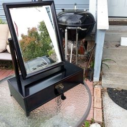 Mirror Jewelry Box W/Key! New In Original Box!